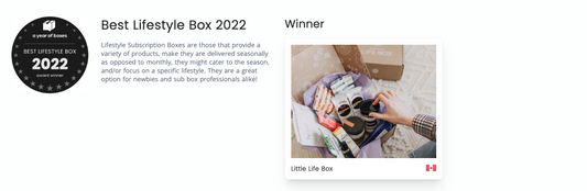Voted Canada's Best Lifestyle Box