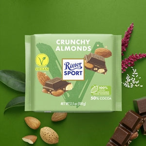 Vegan Chocolate - Crunchy Almonds - Ritter Sport
