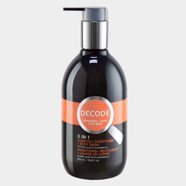 Shampoo + conditioner + body wash - Sample - Decode for men