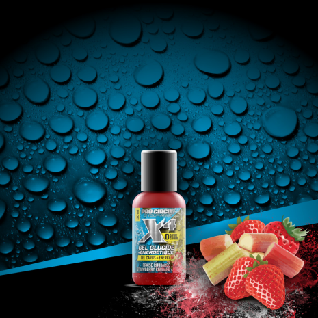 X4 gel glucide - Fraise Rhubarbe - Pro-Circuit