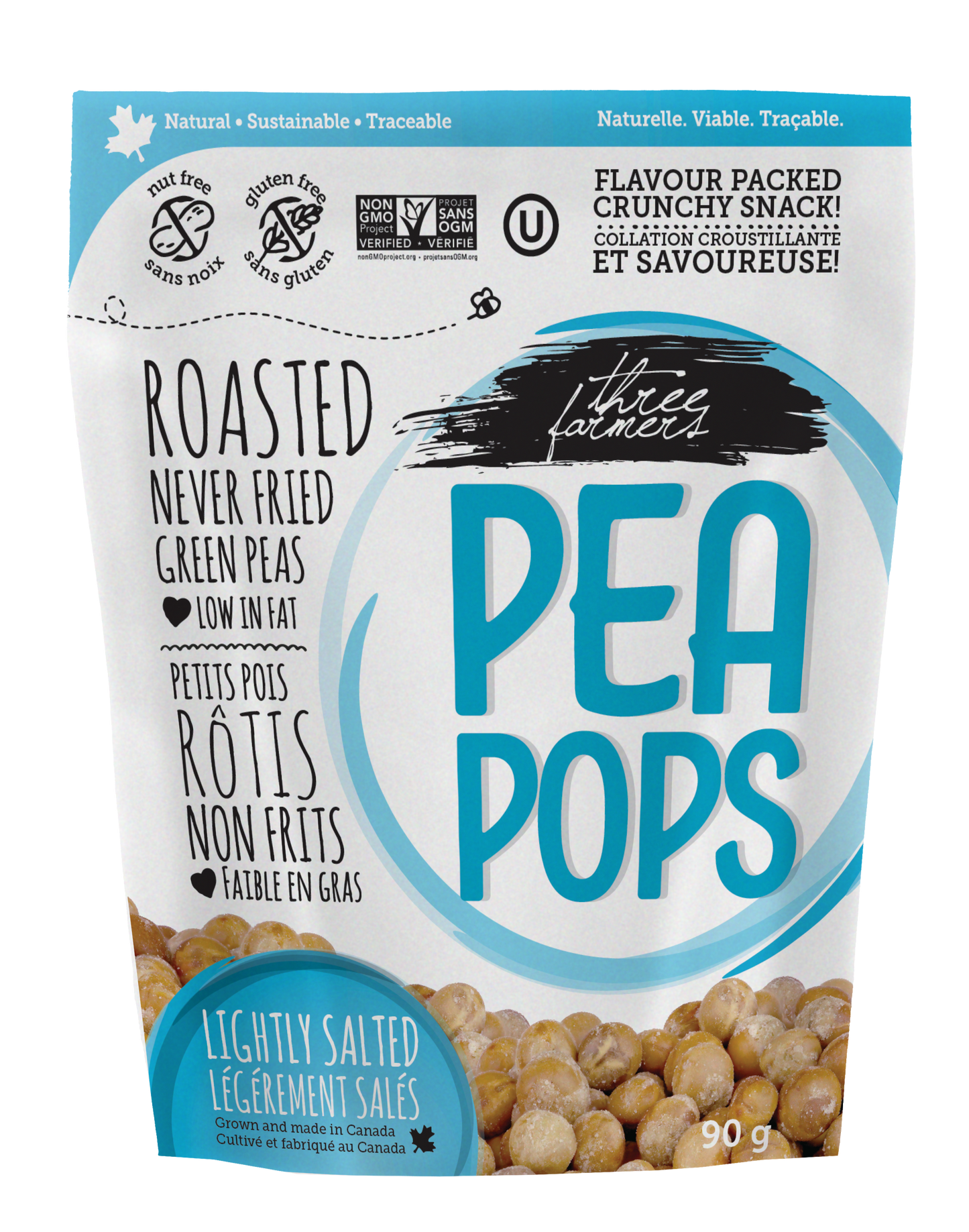 Pea Pops - Légèrement salés - Three Farmers