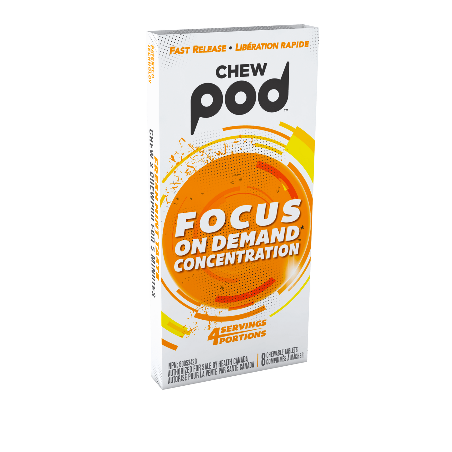 Gomme pour la concentration - Chew Pod