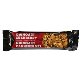 Barre collation - Quinoa & canneberges - Honey Bar