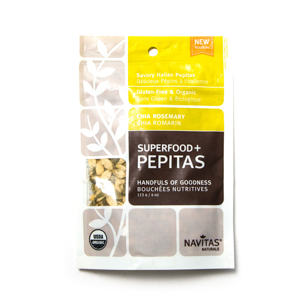 little life box superfood + pepitas chia rosemary navitas naturals