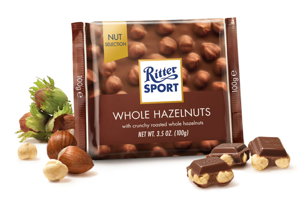 Milk Chocolate with Whole Hazelnuts - Ritter Sport