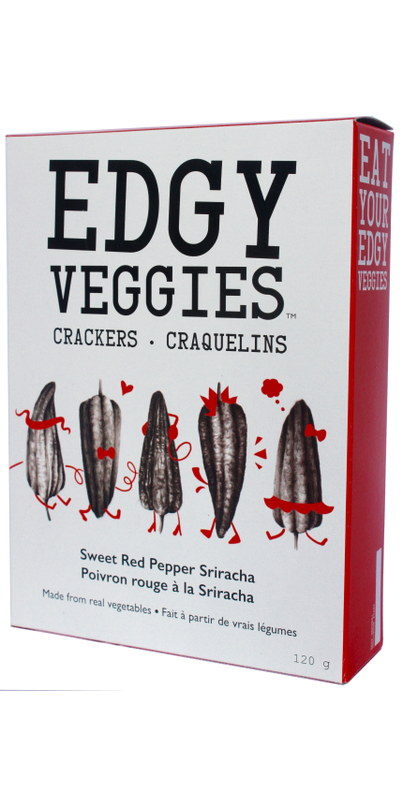 Craquelins - Poivron rouge et Sriracha - Edgy Veggies